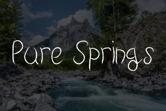 Mountain River Font Poster 4