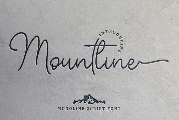 Mountline Font Poster 1