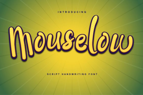 Mouselow Font Poster 1