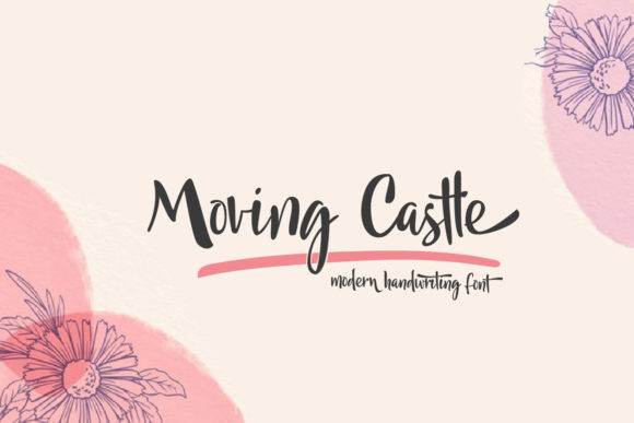 Moving Castle Font Poster 1