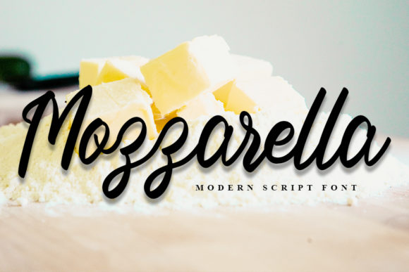 Mozzarella Font Poster 1