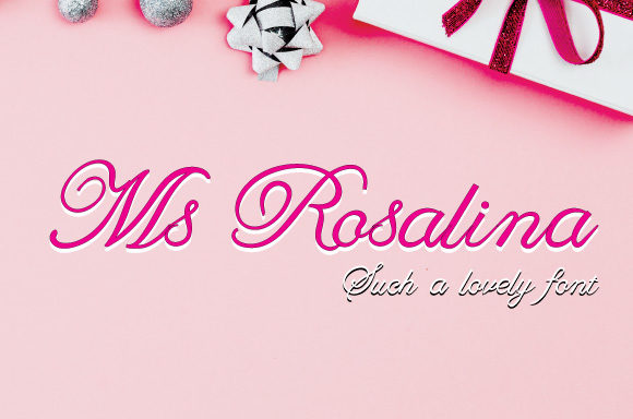Ms Rosalina Font Poster 1