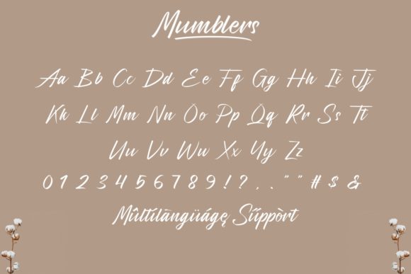 Mumblers Font Poster 4