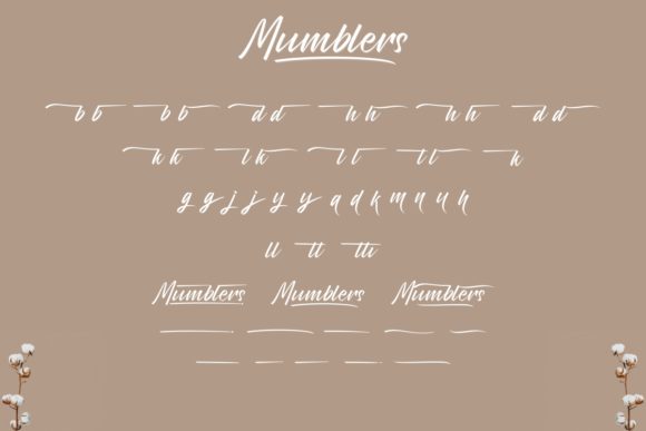 Mumblers Font Poster 6