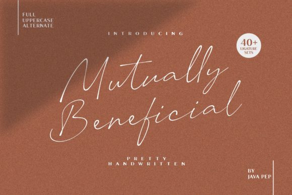 Mutually Beneficial Font Poster 1