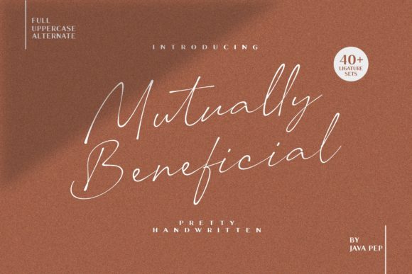 Mutually Beneficial Font