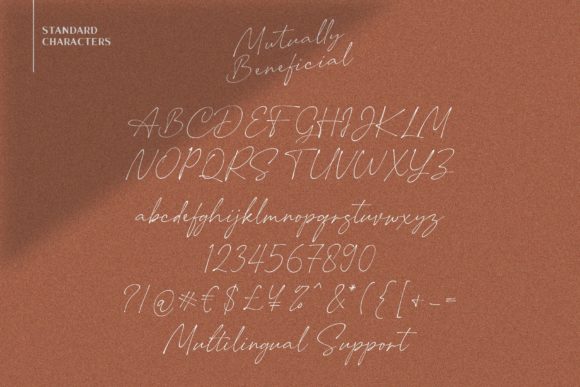 Mutually Beneficial Font Poster 10