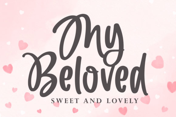 My Beloved Font Poster 1