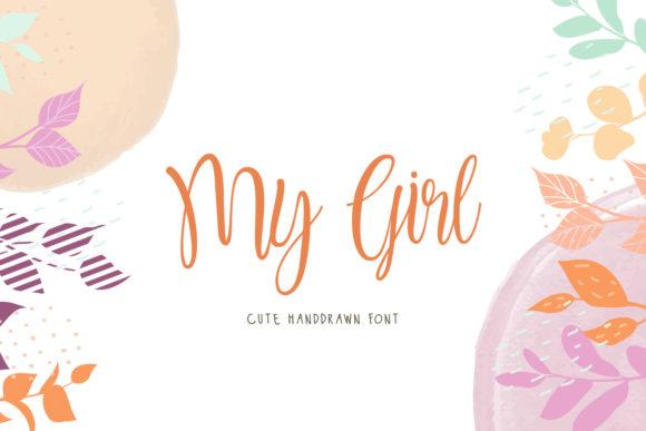 My Girl Font Poster 1