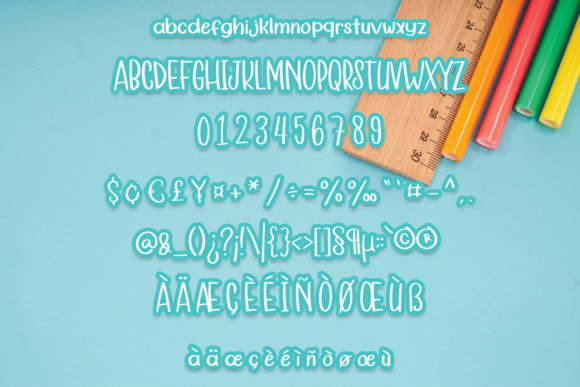 My Homework Font Poster 4