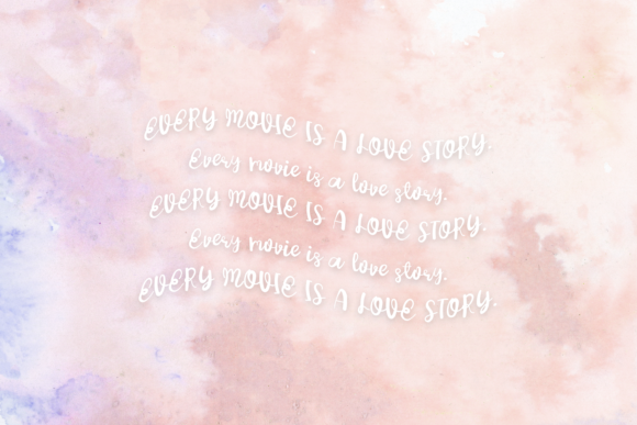My Love Story Font Poster 3