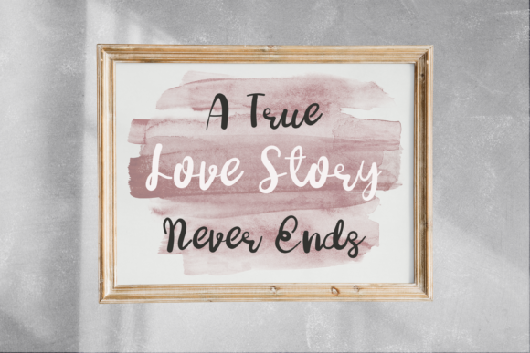 My Love Story Font Poster 5