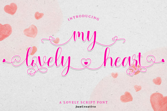 My Lovely Heart Font Poster 1