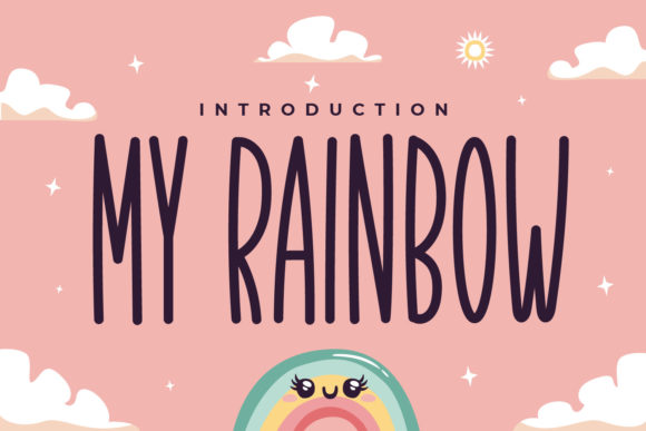 My Rainbow Font Poster 1