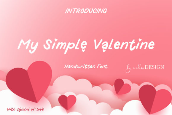 My Simple Valentine Font Poster 1