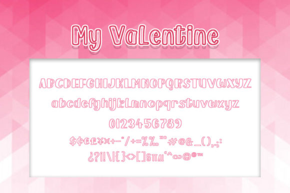 My Valentine Font Poster 6