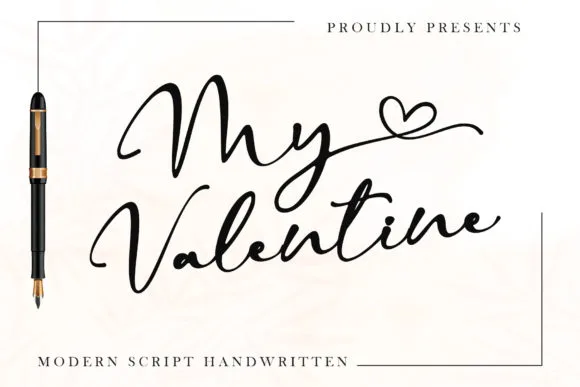 My Valentine Font My Valentine Font Poster 1