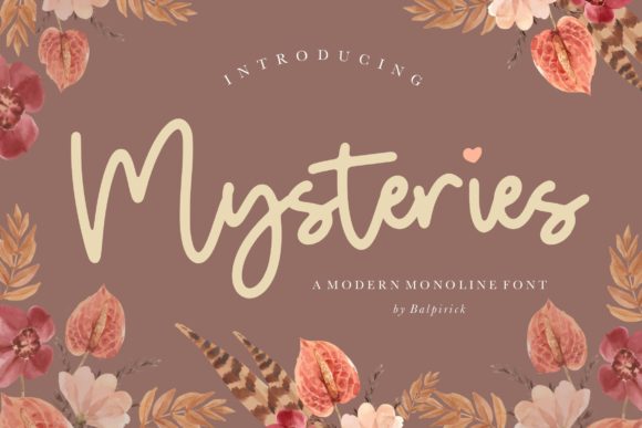 Mysteries Font Poster 1