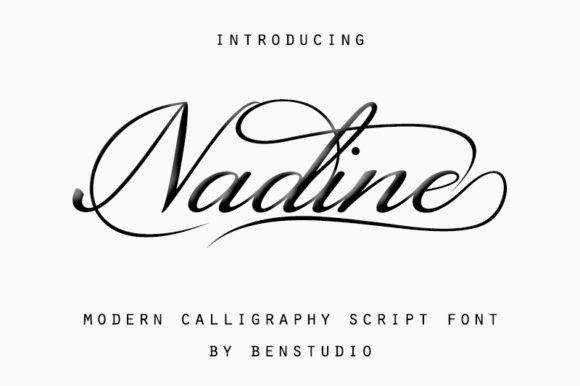 Nadine Font Poster 1
