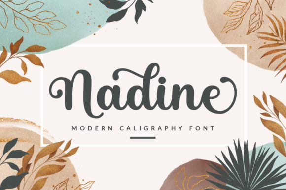 Nadine Font Poster 1
