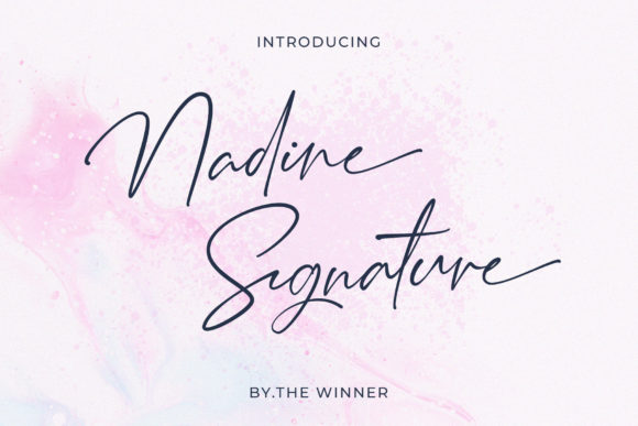 Nadine Signature Font