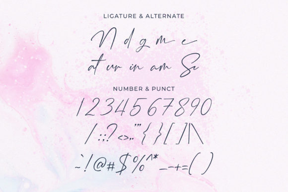 Nadine Signature Font Poster 9