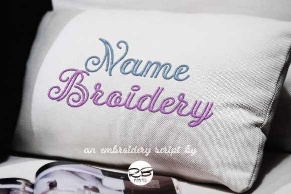 Name Broidery Font Poster 1