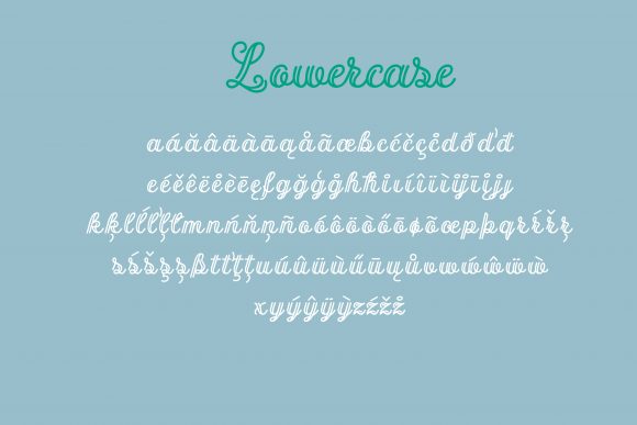 Name Broidery Font Poster 4
