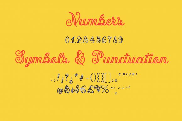 Name Broidery Font Poster 5