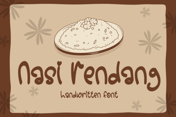 Nasi Rendang Font Poster 1