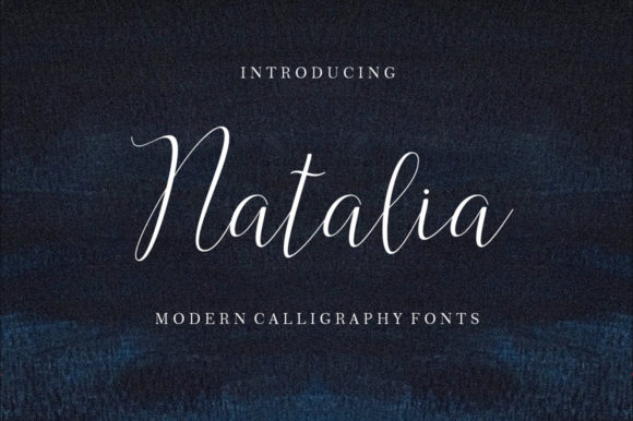 Natalia Script Font Poster 1