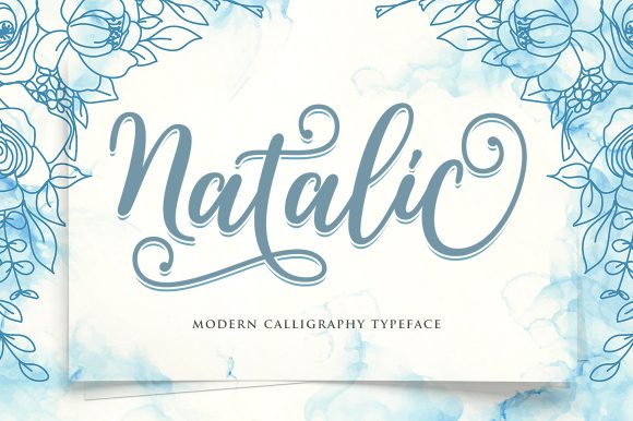 Natalic Font Poster 1