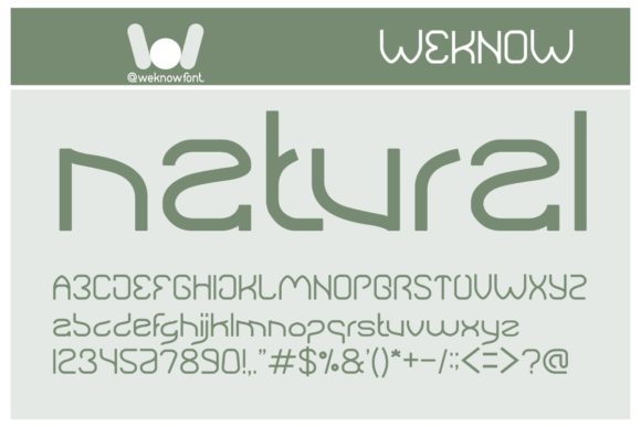 Natural Font Poster 1