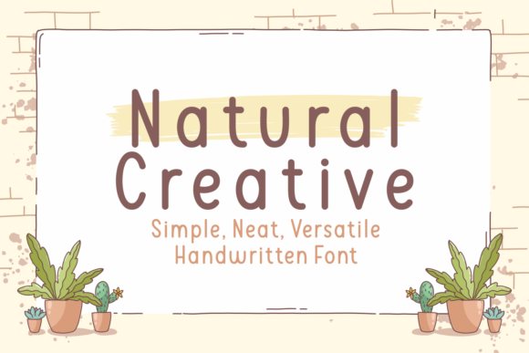 Natural Creative Font Poster 1
