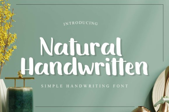 Natural Handwritten Font Poster 1