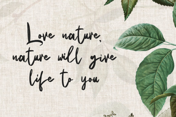 Natural Handwritten Font Poster 2