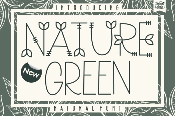 Nature Green Font Poster 1