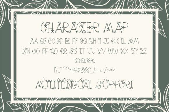 Nature Green Font Poster 3