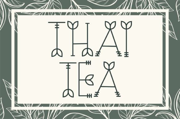 Nature Green Font Poster 4