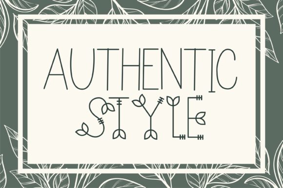 Nature Green Font Poster 10