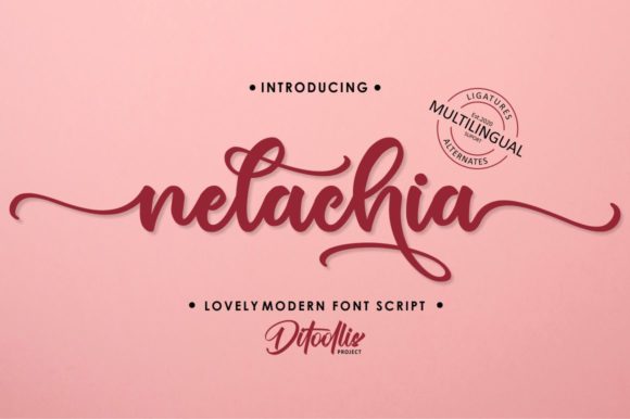 Nelachia Font Poster 1