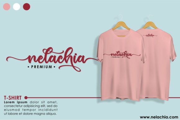 Nelachia Font Poster 4