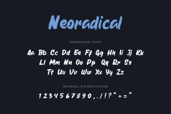 Neoradical Font Poster 4