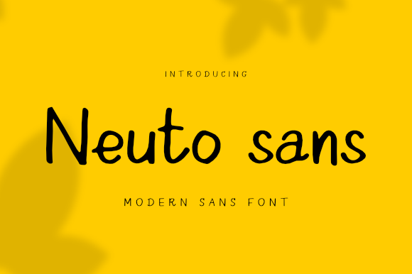 Neuto Sans Font Poster 1