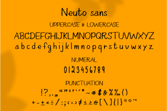 Neuto Sans Font Poster 3