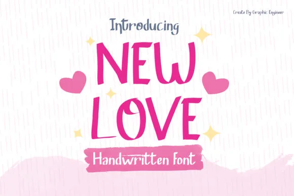 New Love Font New Love Font Poster 1