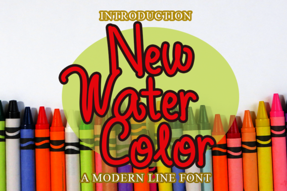 New Watercolor Font Poster 1