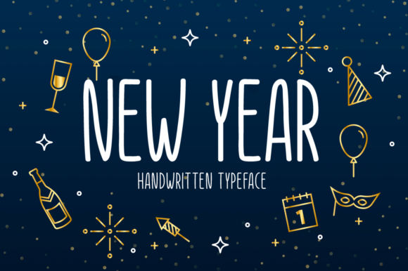 New Year Font Poster 1