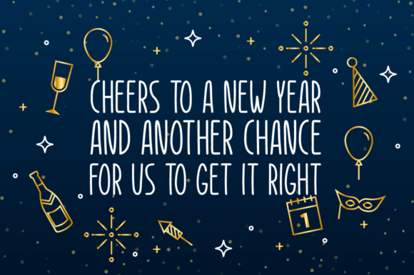 New Year Font Poster 2