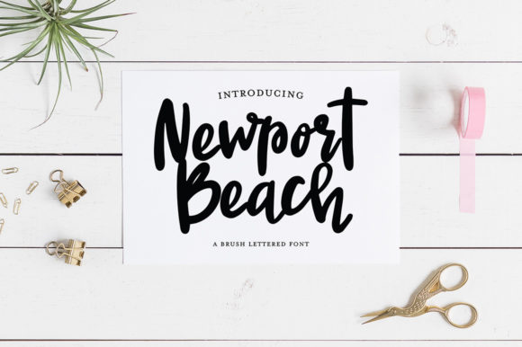 Newport Beach Font Poster 1